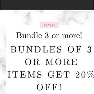 Bundle and SAVE!!! Cheaper shipping on Fridays!!!